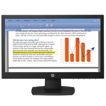 Monitor HP LED V194 HD 18.5" Resolución 1366x768 Panel TN