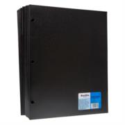 Folder Barrilito Plástico Carta C/Solapa Color Negro C/12 Pzas - CBP1.