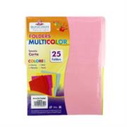 Folder Eurocolors Multicolor Arcoíris Pastel C/25 Pzas - PU0004