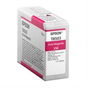 Tinta Epson SC-P800 80ml Color Magenta Vivo T850300 - EPSON