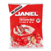 Cinta Adhesiva Janel 119 Corte Fácil 12x10mm Bolsa C/50 1191210700 - 1191210700