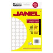 Etiquetas Adhesivas Janel Clásicas No. 9 00x13mm Color Blanco C/2520 - JANEL