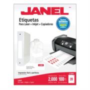 Etiquetas Adhesivas Janel 109 Láser 25x102 100 Hojas C/2000 - JANEL
