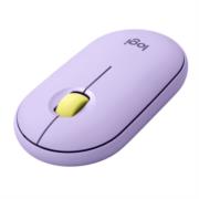 910-006659 Logitech Pebble Pebble Wireless Mouse With Bluetooth Or 24 Ghz Receiver  Lavender Lemonade  Ratn  ptico  3 Botones  Inalmbrico  Bluetooth 24 Ghz  Receptor Inalmbrico Usb  Lavanda Limonada  Concha De Almeja