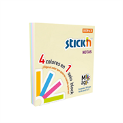 Notas Adhesivas Mae Stickn 3x3 Colores Pastel 100H Set 12 Blocks - 21574