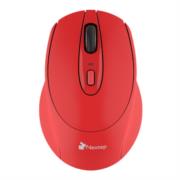 Mouse Nextep Inalámbrico Ergónomico USB 1600 dpi Batería Incluida Color Rojo NE-411E - NE-411E