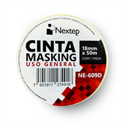 Cinta Nextep Masking Uso General 18 mm x 50 mts - NE-609D