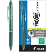 Bolígrafo Pilot Frixion Clicker Borrable Retráctil Color Verde Caja C/12 Pzas - 31453