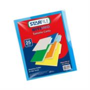 Folder StarFile Bitono Carta Color Azul C/25 Pzas - STARFILE