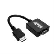 P131-06N Tripp Lite HDMI to VGA with Audio Converter Cable Adapter for Ultrabook/Laptop/Desktop PC, (M/F), 6-in. (15.24 cm) - Adaptador de vídeo - Conforme a la TAA - HDMI macho a HD-15 (VGA) hembra - 15.24 cm - negro - admite 1920x1200 (WUXGA)