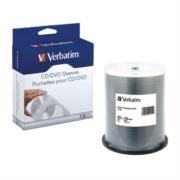 Bundle Verbatim CDR 52X 700MB White Ink C/100 + Sobres de Papel C/Ventana Transparente para CD/DVD C/100 - VERBATIM